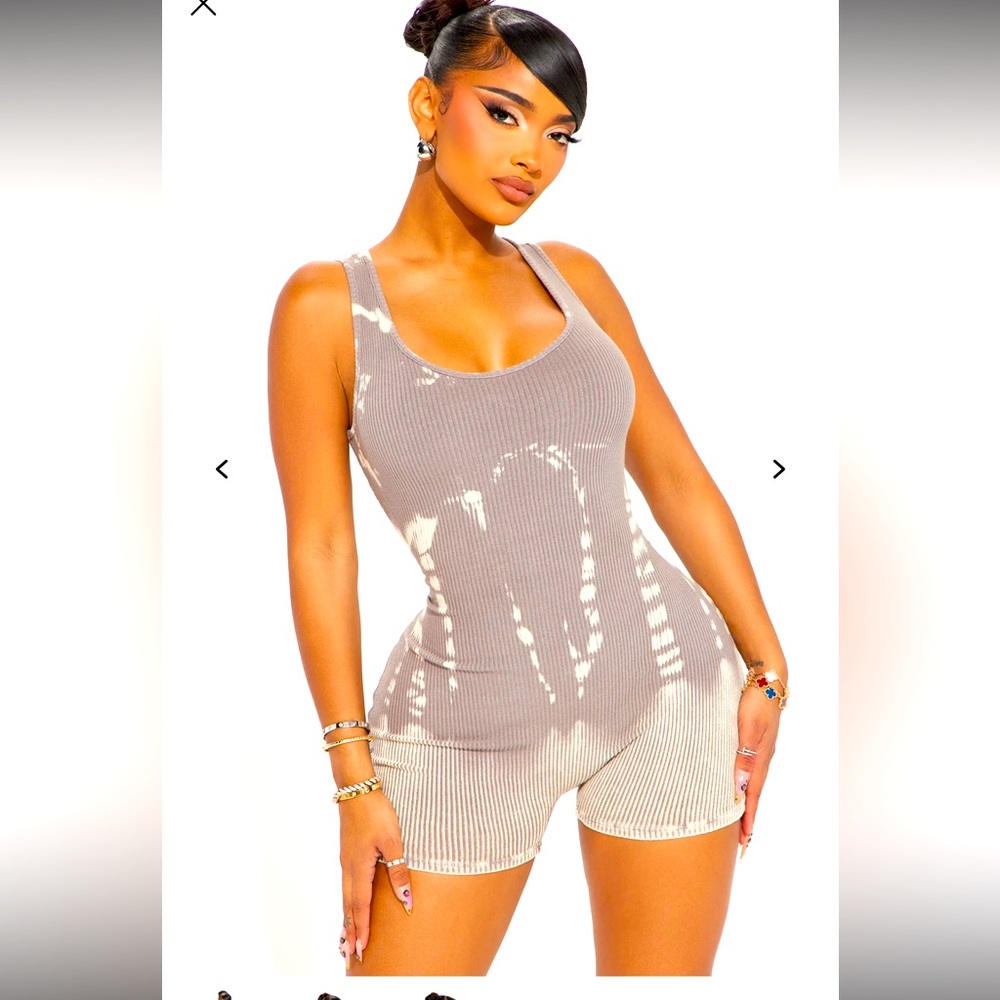 Women's Romper ‘Find Your Way Ribbed Romper - Mocha’
